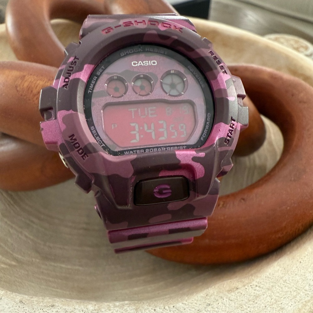 Casio G-Shock Purple Camouflage Watch